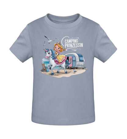 Camping Prinzessin - Baby Organic Shirt - LazyDonkeyDesign 