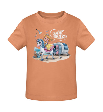 Camping Prinzessin - Baby Organic Shirt - LazyDonkeyDesign 