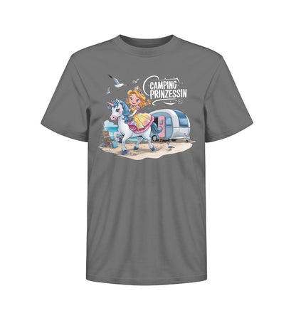 Camping Prinzessin - Kinder Organic Shirt - LazyDonkeyDesign 