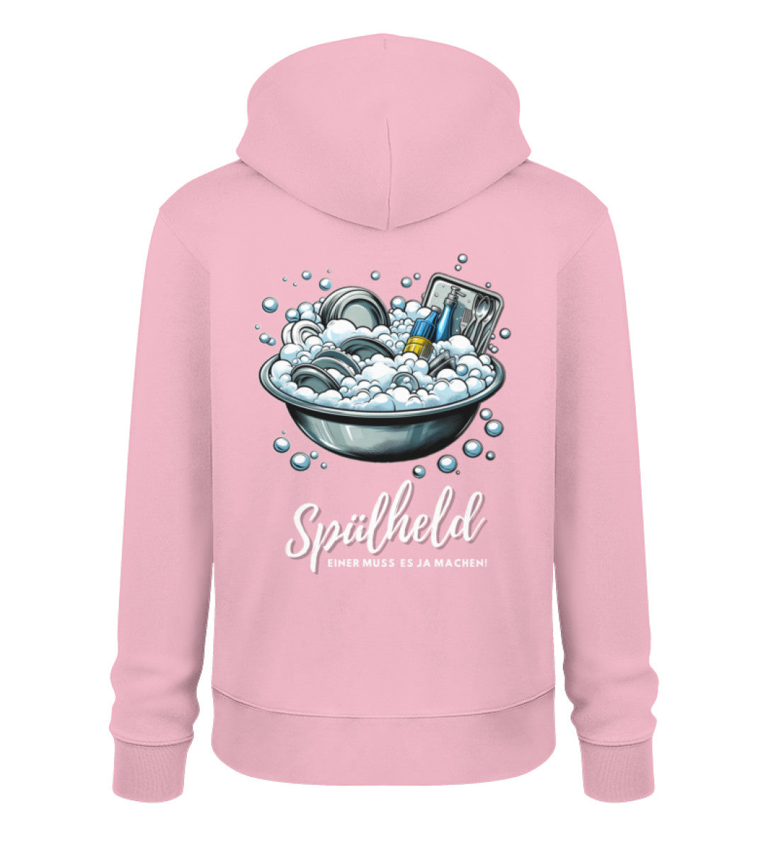 Camping Spülheld - Herren Organic Hoodie - LazyDonkeyDesign 