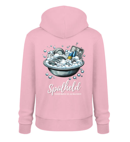 Camping Spülheld - Herren Organic Hoodie - LazyDonkeyDesign 