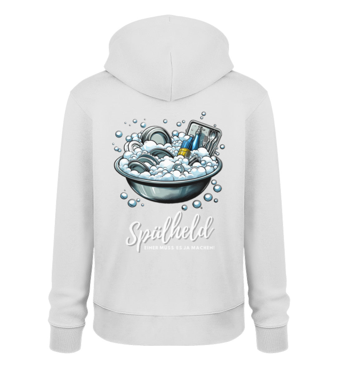Camping Spülheld - Herren Organic Hoodie - LazyDonkeyDesign 