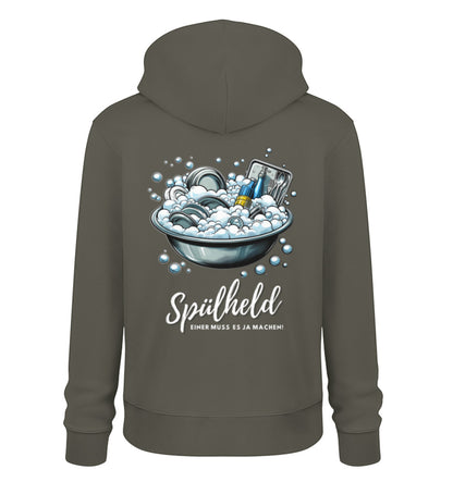 Camping Spülheld - Herren Organic Hoodie - LazyDonkeyDesign 
