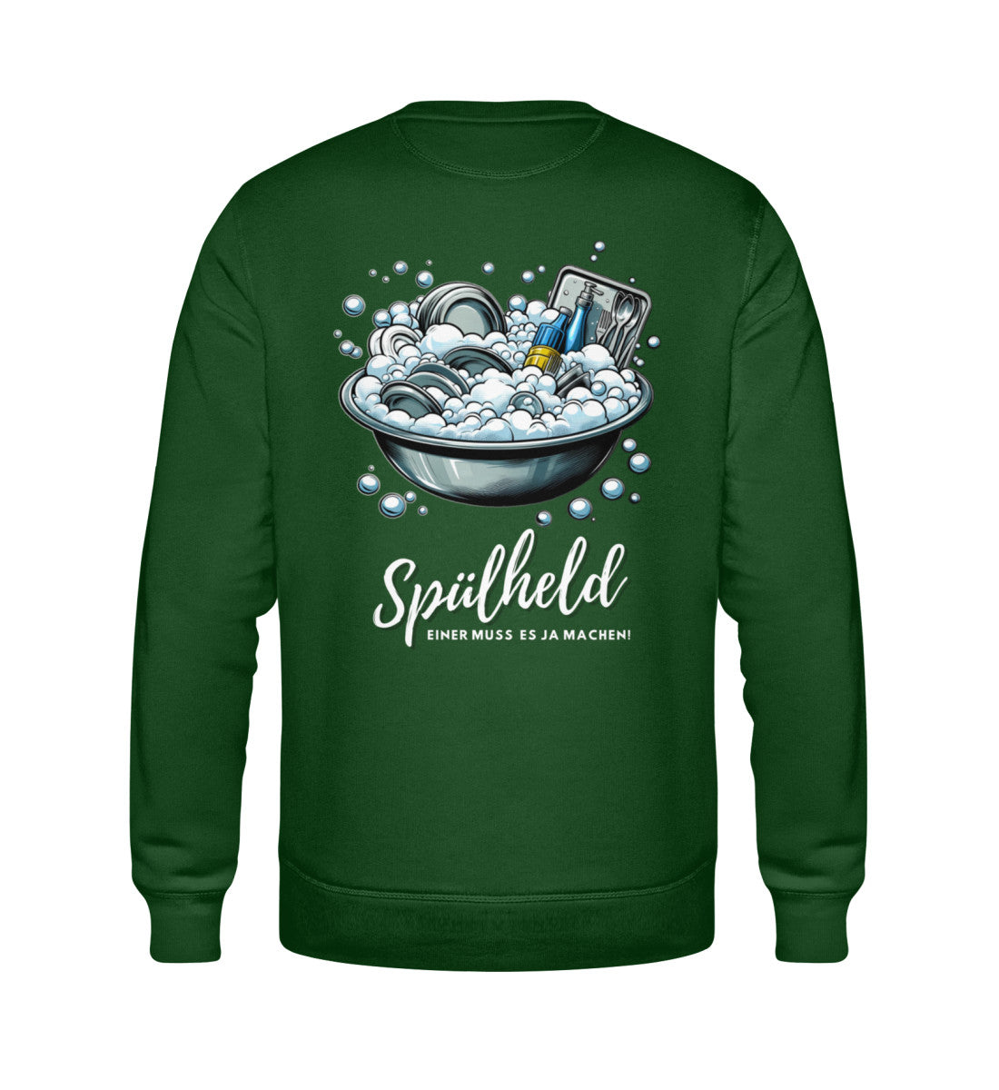 Camping Spülheld - Herren Organic Sweatshirt - LazyDonkeyDesign 