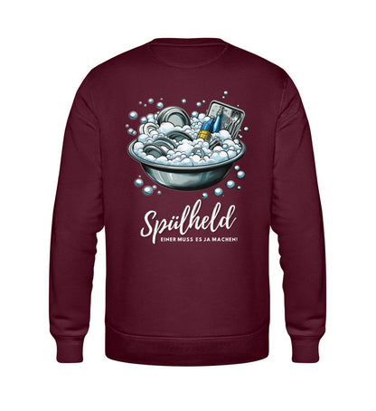 Camping Spülheld - Herren Organic Sweatshirt - LazyDonkeyDesign 