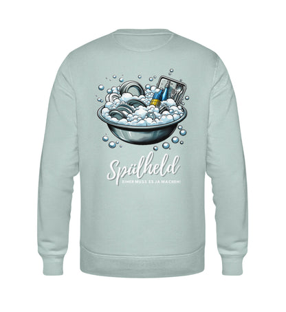 Camping Spülheld - Herren Organic Sweatshirt - LazyDonkeyDesign 