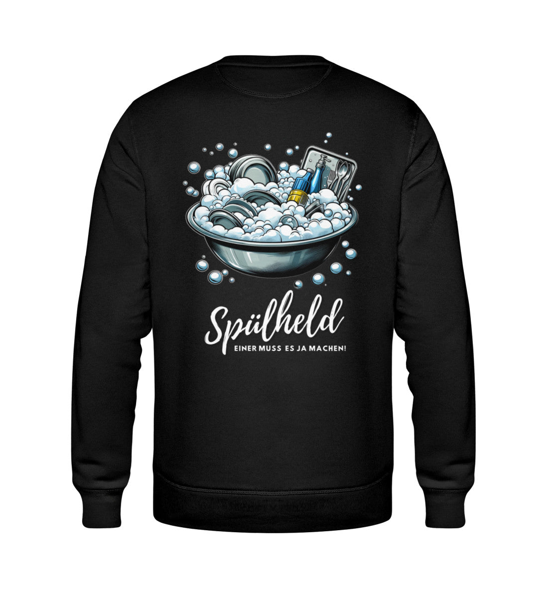 Camping Spülheld - Herren Organic Sweatshirt - LazyDonkeyDesign 