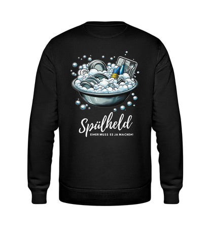 Camping Spülheld - Herren Organic Sweatshirt - LazyDonkeyDesign 