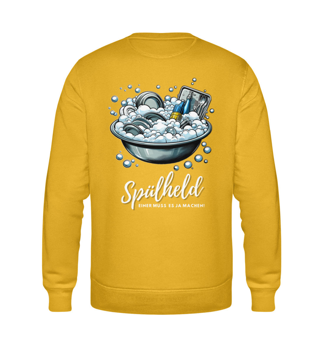 Camping Spülheld - Herren Organic Sweatshirt - LazyDonkeyDesign 