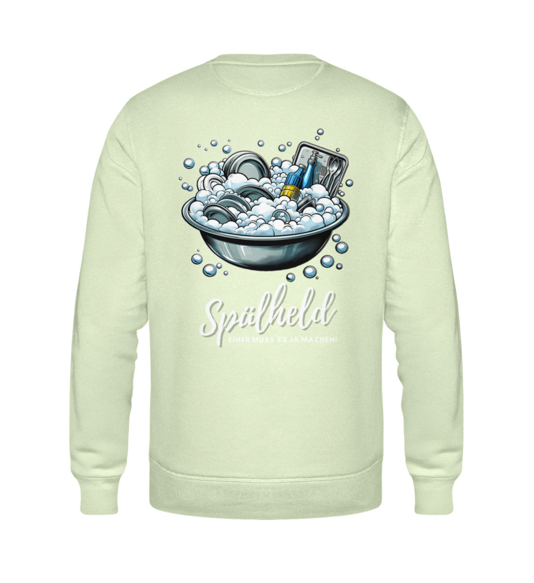 Camping Spülheld - Herren Organic Sweatshirt - LazyDonkeyDesign 