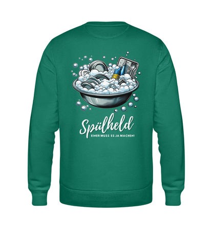 Camping Spülheld - Herren Organic Sweatshirt - LazyDonkeyDesign 