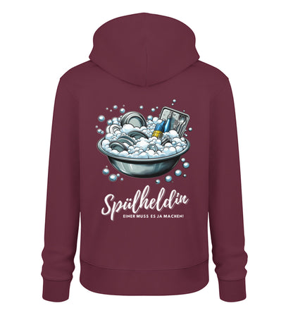 Camping Spülheldin - Damen Organic Hoodie - LazyDonkeyDesign 