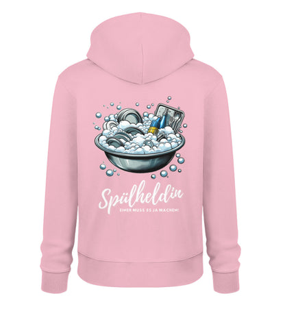 Camping Spülheldin - Damen Organic Hoodie - LazyDonkeyDesign 