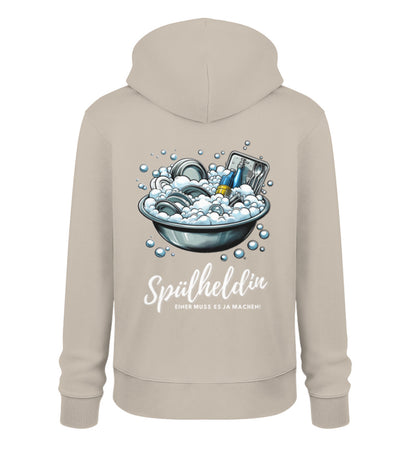 Camping Spülheldin - Damen Organic Hoodie - LazyDonkeyDesign 
