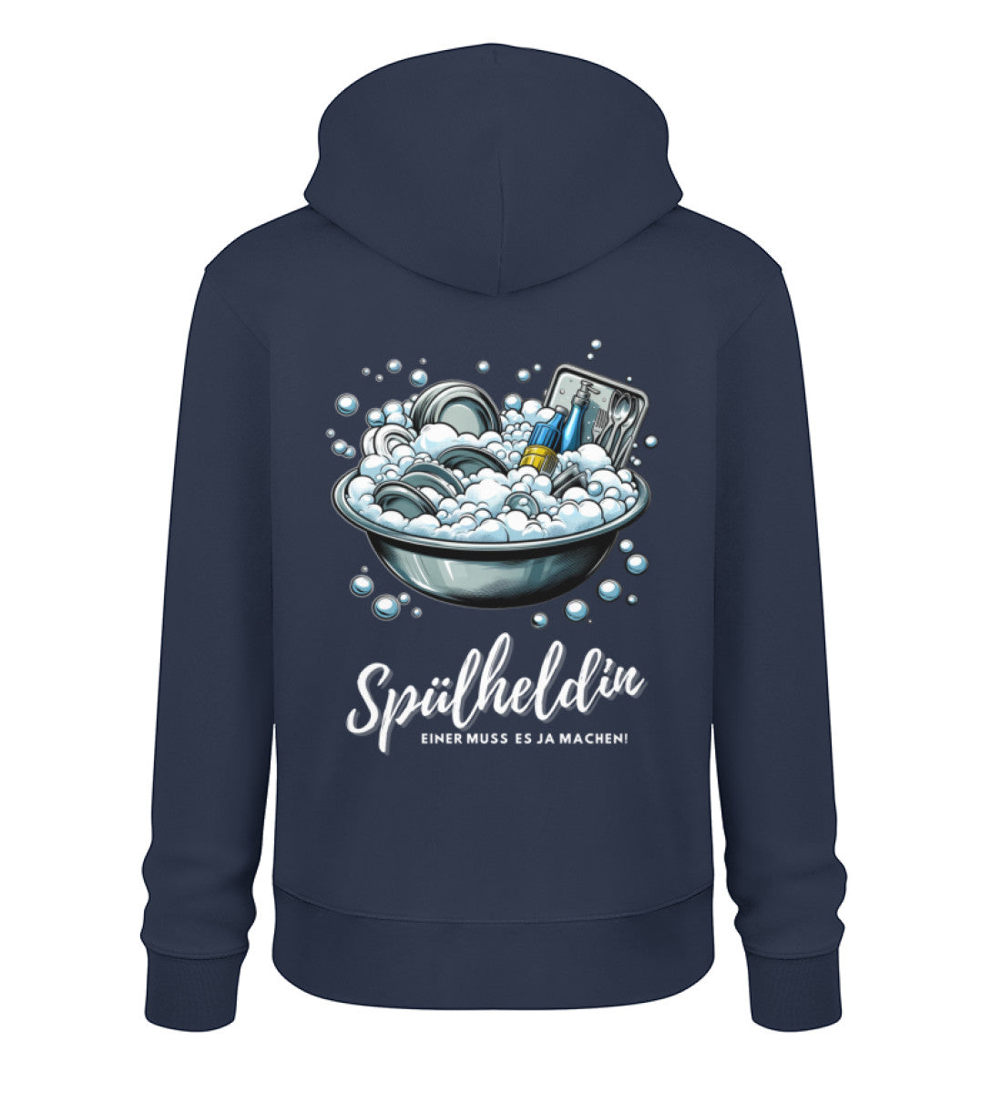 Camping Spülheldin - Damen Organic Hoodie - LazyDonkeyDesign 