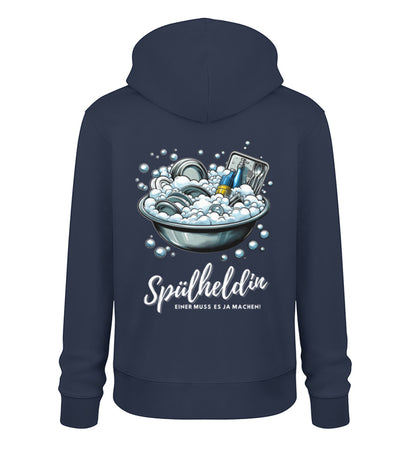 Camping Spülheldin - Damen Organic Hoodie - LazyDonkeyDesign 