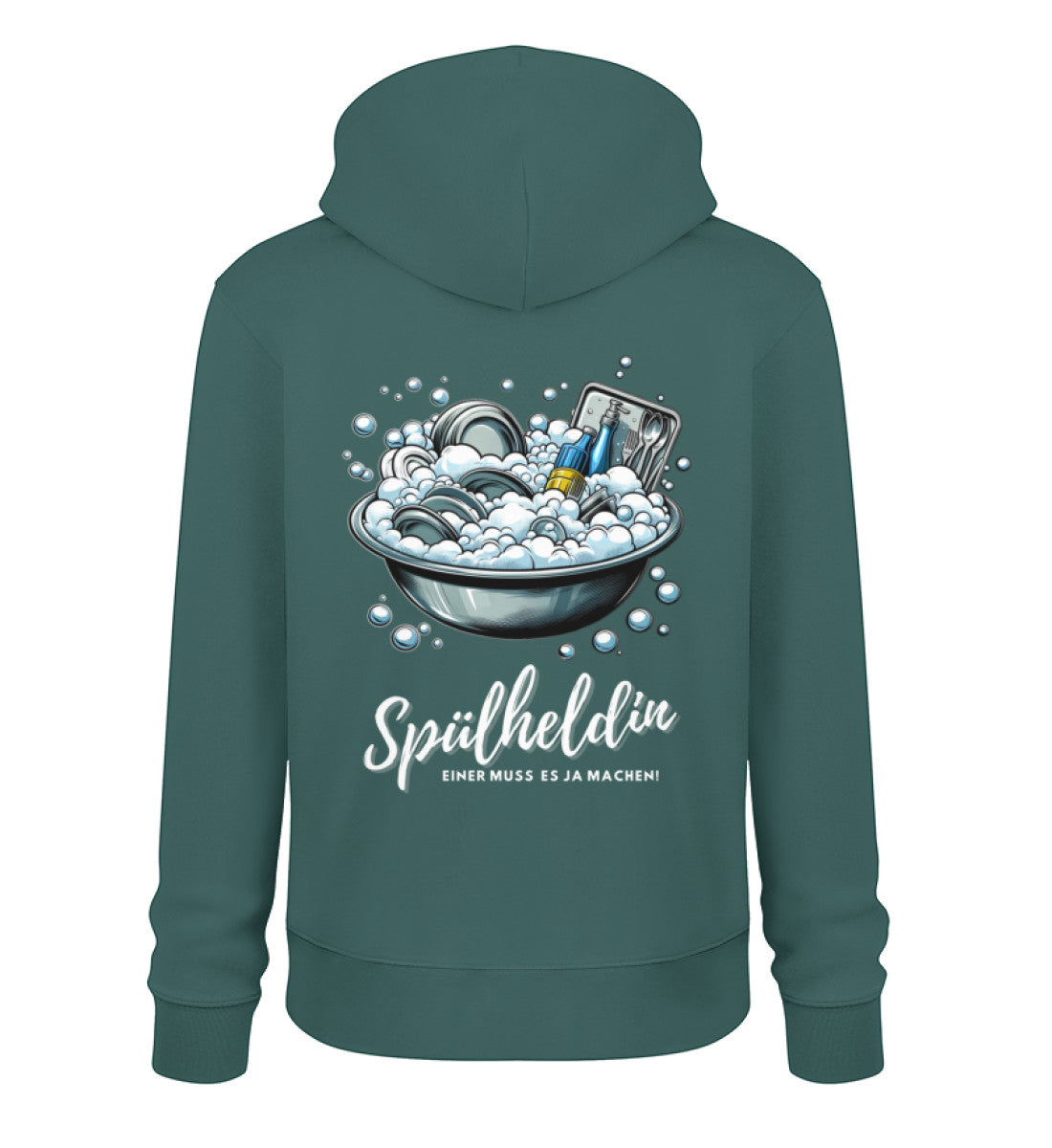 Camping Spülheldin - Damen Organic Hoodie - LazyDonkeyDesign 