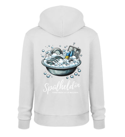 Camping Spülheldin - Damen Organic Hoodie - LazyDonkeyDesign 