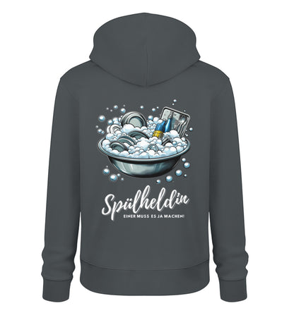 Camping Spülheldin - Damen Organic Hoodie - LazyDonkeyDesign 