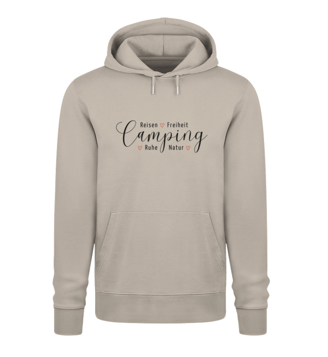 Camping Werte - Damen Organic Hoodie - LazyDonkeyDesign 