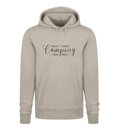 Camping Werte - Damen Organic Hoodie - LazyDonkeyDesign 