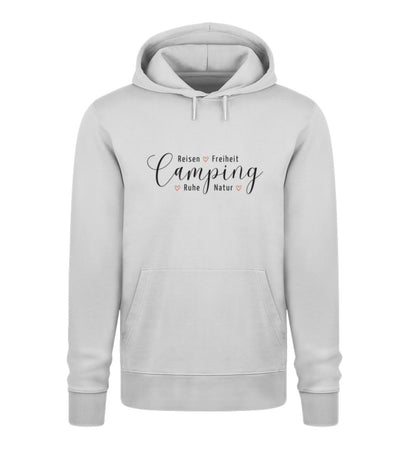 Camping Werte - Damen Organic Hoodie - LazyDonkeyDesign 