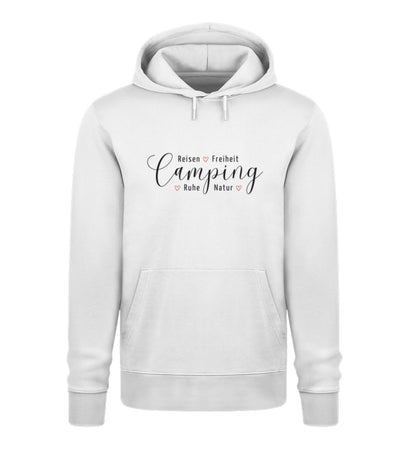 Camping Werte - Damen Organic Hoodie - LazyDonkeyDesign 
