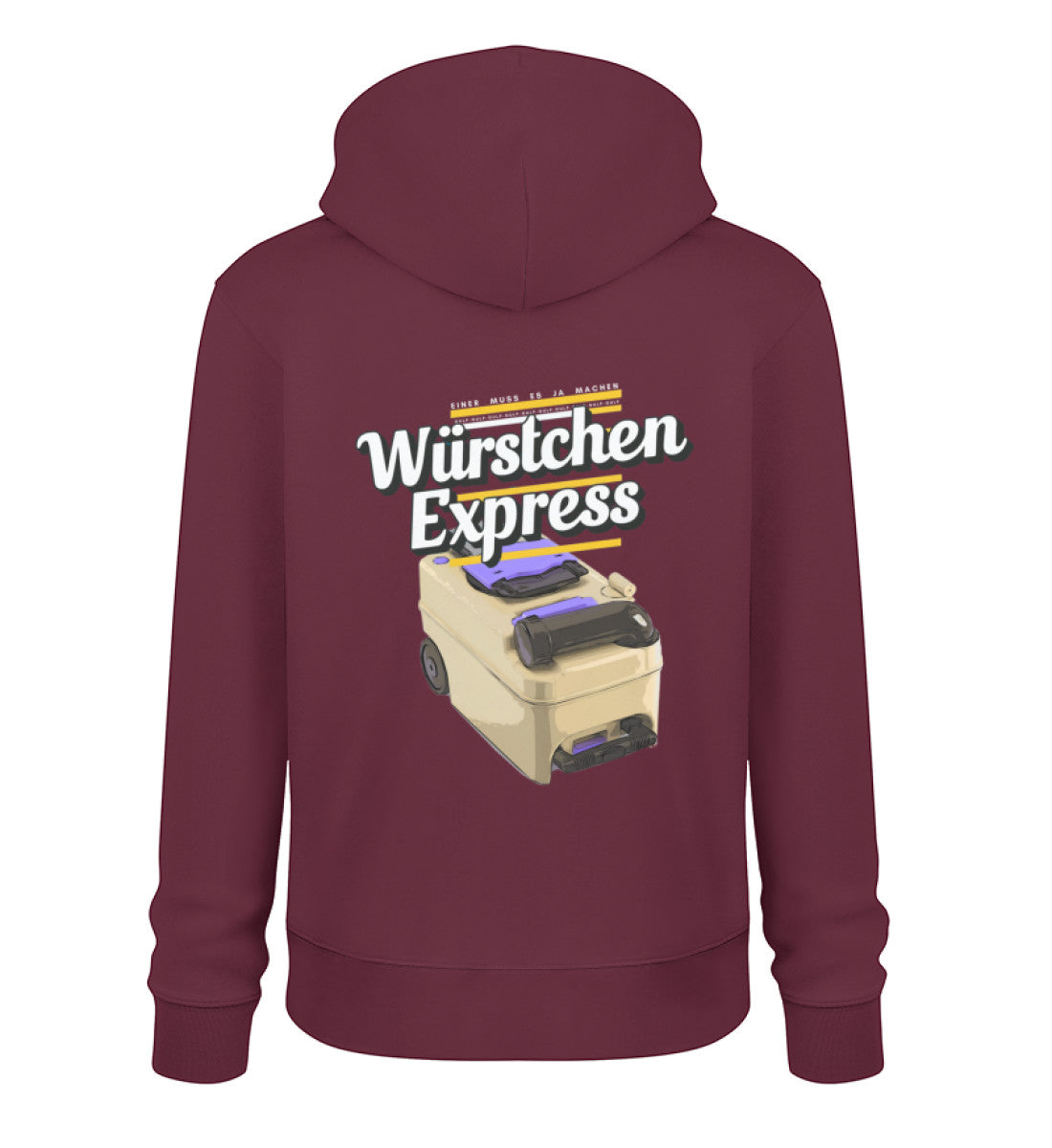 Würstchen Express - Herren Organic Hoodie - LazyDonkeyDesign 
