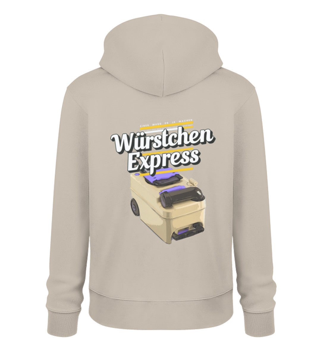 Würstchen Express - Herren Organic Hoodie - LazyDonkeyDesign 