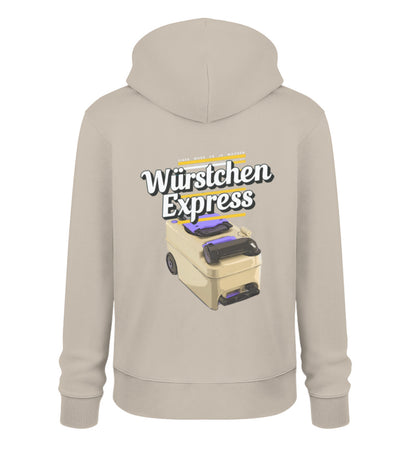 Würstchen Express - Herren Organic Hoodie - LazyDonkeyDesign 