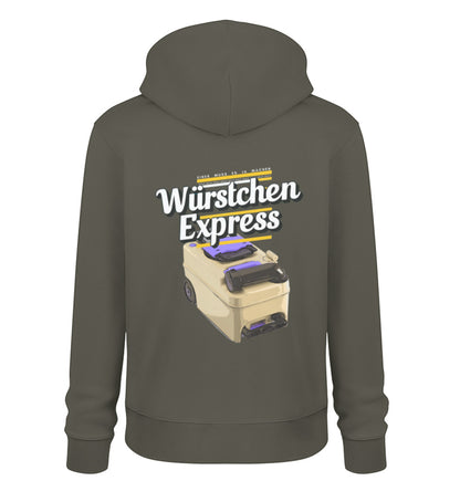 Würstchen Express - Herren Organic Hoodie - LazyDonkeyDesign 