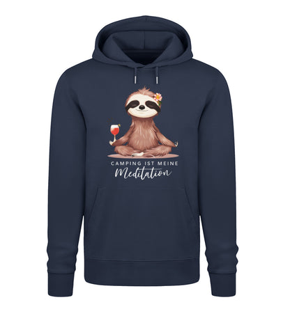 Camping ist Meditation - Damen Organic Hoodie - LazyDonkeyDesign 