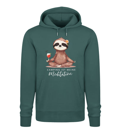 Camping ist Meditation - Damen Organic Hoodie - LazyDonkeyDesign 