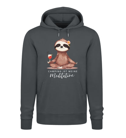 Camping ist Meditation - Damen Organic Hoodie - LazyDonkeyDesign 