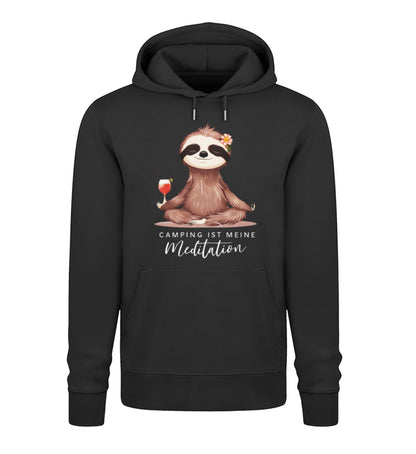 Camping ist Meditation - Damen Organic Hoodie - LazyDonkeyDesign 