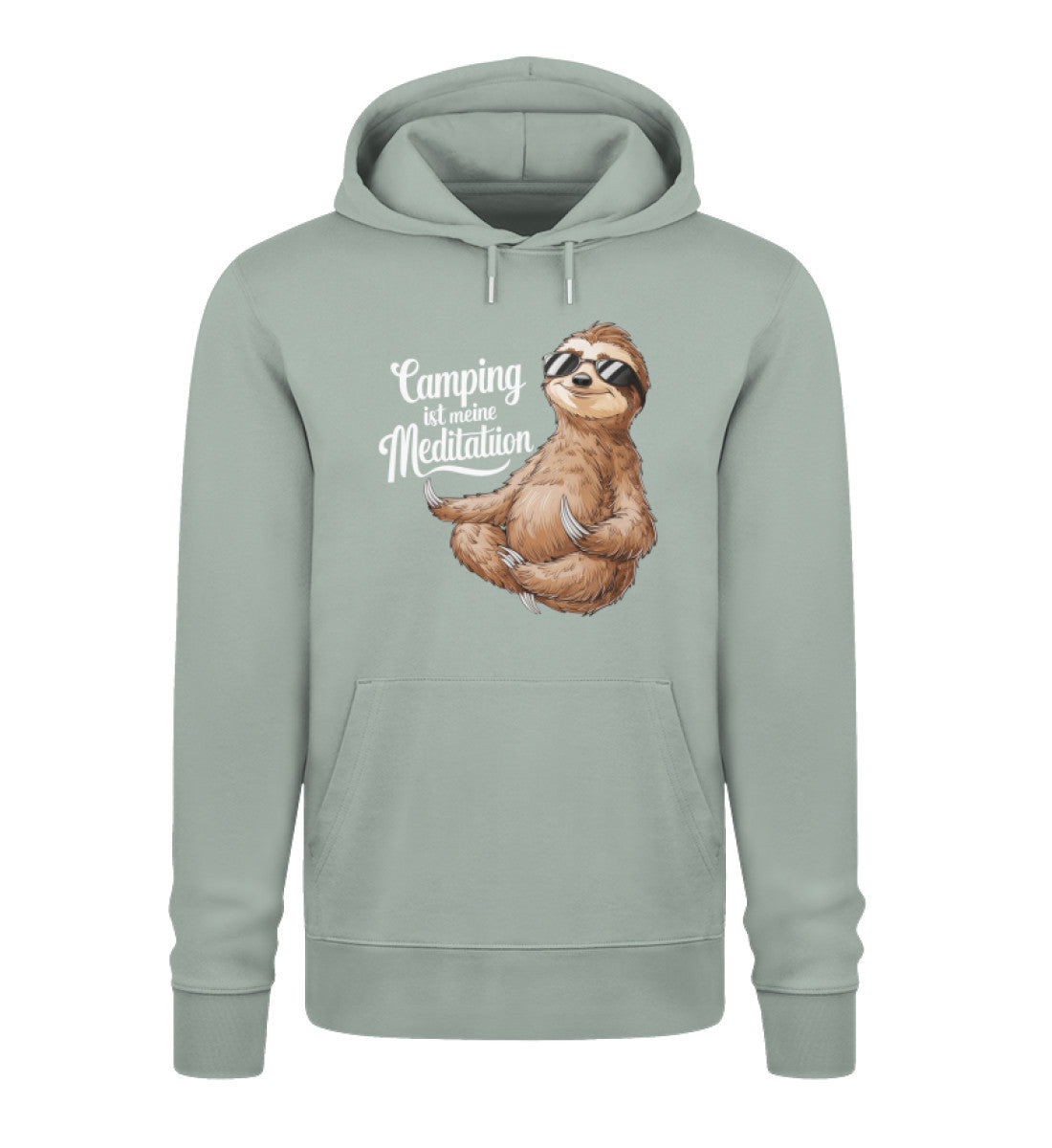 Camping ist Meditation - Herren Organic Hoodie - LazyDonkeyDesign 