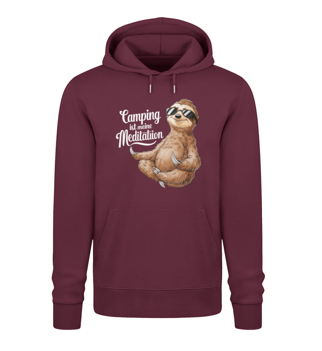 Camping ist Meditation - Herren Organic Hoodie - LazyDonkeyDesign 