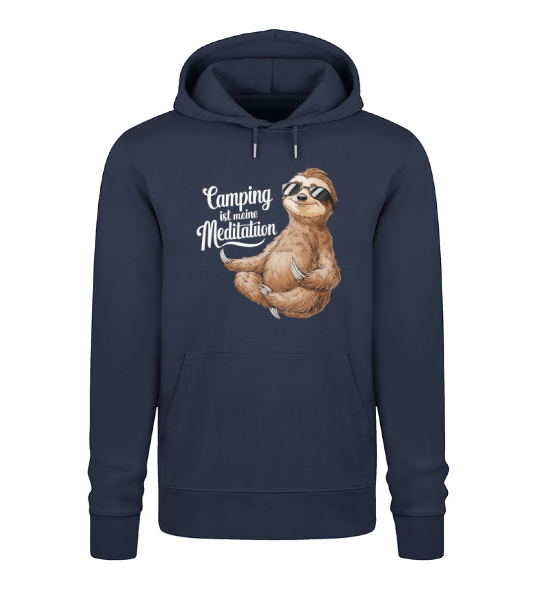 Camping ist Meditation - Herren Organic Hoodie - LazyDonkeyDesign 