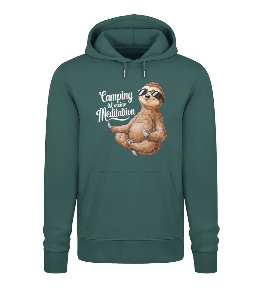 Camping ist Meditation - Herren Organic Hoodie - LazyDonkeyDesign 