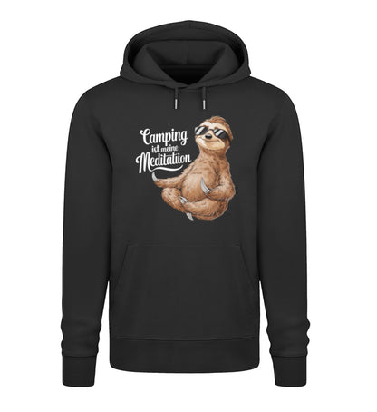 Camping ist Meditation - Herren Organic Hoodie - LazyDonkeyDesign 