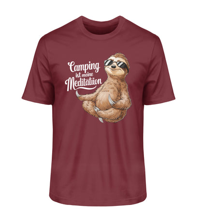 Camping ist Meditation - Herren Organic Shirt - LazyDonkeyDesign 