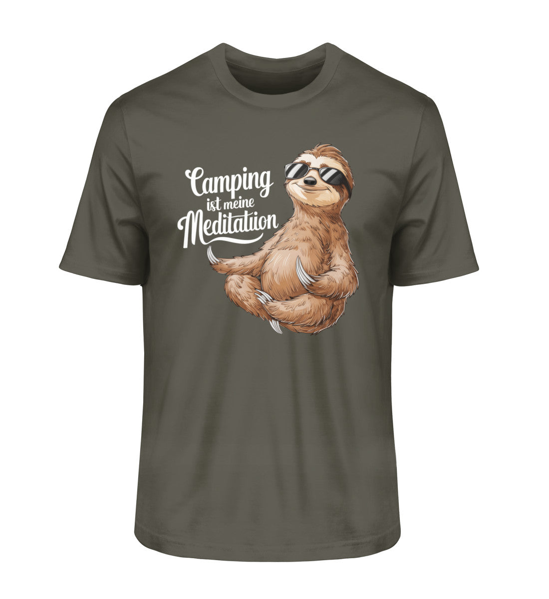 Camping ist Meditation - Herren Organic Shirt - LazyDonkeyDesign 