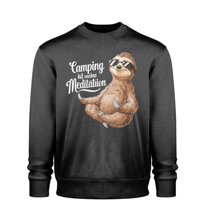 Camping ist Meditation - Herren Organic Sweatshirt - LazyDonkeyDesign 