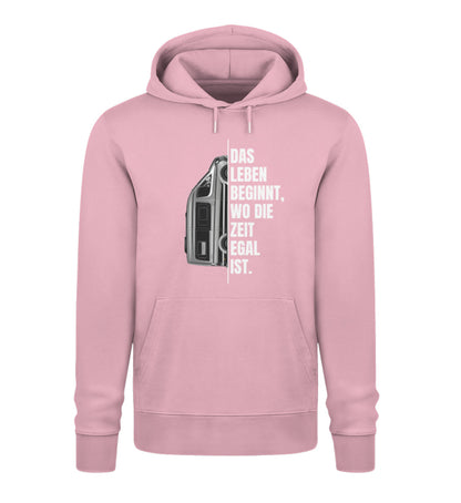 Camping ist Zeitlos - Damen Organic Hoodie - Vanlife - LazyDonkeyDesign 