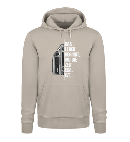 Camping ist Zeitlos - Damen Organic Hoodie - Vanlife - LazyDonkeyDesign 