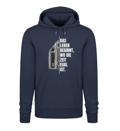 Camping ist Zeitlos - Damen Organic Hoodie - Vanlife - LazyDonkeyDesign 