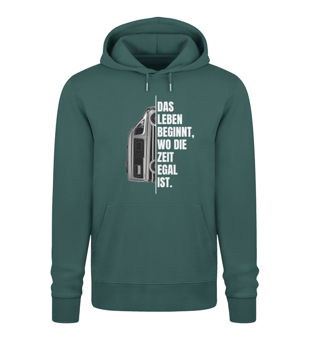 Camping ist Zeitlos - Damen Organic Hoodie - Vanlife - LazyDonkeyDesign 