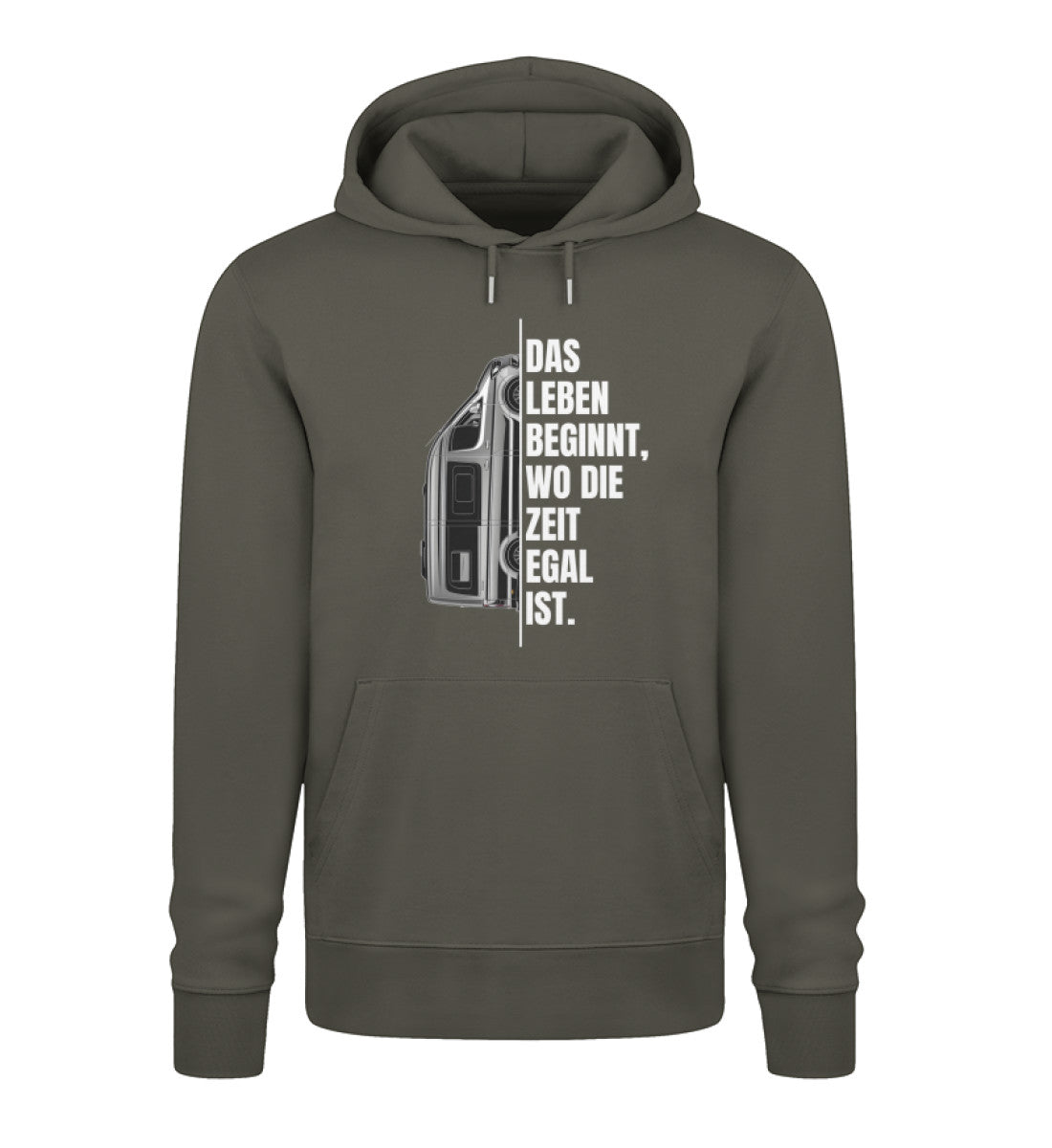Camping ist Zeitlos - Damen Organic Hoodie - Vanlife - LazyDonkeyDesign 