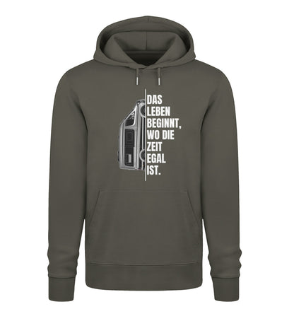 Camping ist Zeitlos - Damen Organic Hoodie - Vanlife - LazyDonkeyDesign 