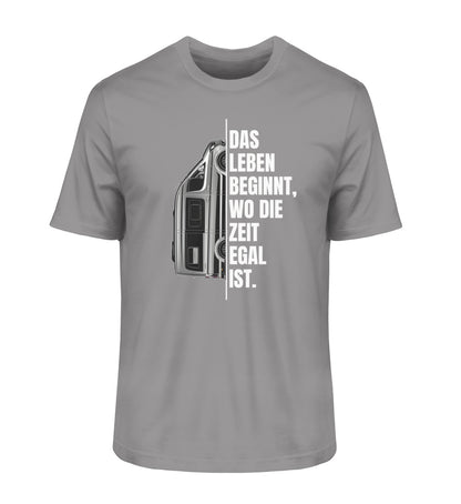 Camping ist Zeitlos - Herren Organic Shirt - Vanlife - LazyDonkeyDesign 